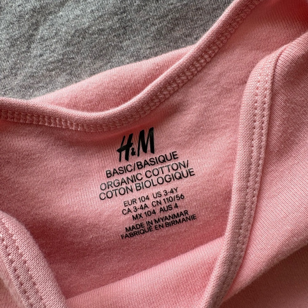 H&M 5 Pack Bodysuits - White, Gray, and 3 Shades of Pink - Picture 6 of 7